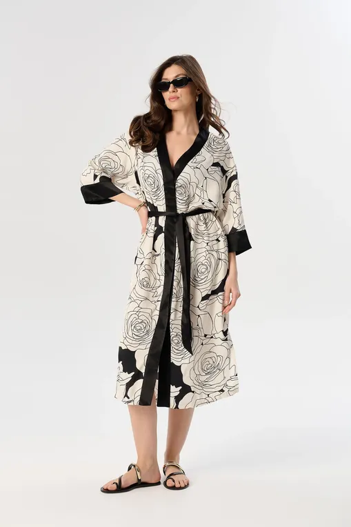 Халаты Petit Pas 101135 black-white