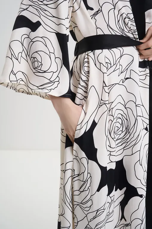 Халаты Petit Pas 101136 black-white