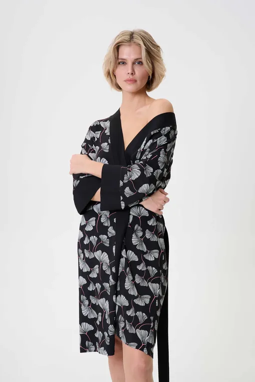 Халаты Petit Pas 101174 black print