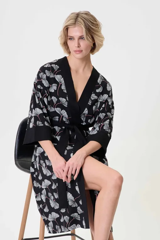 Халаты Petit Pas 101174 black print