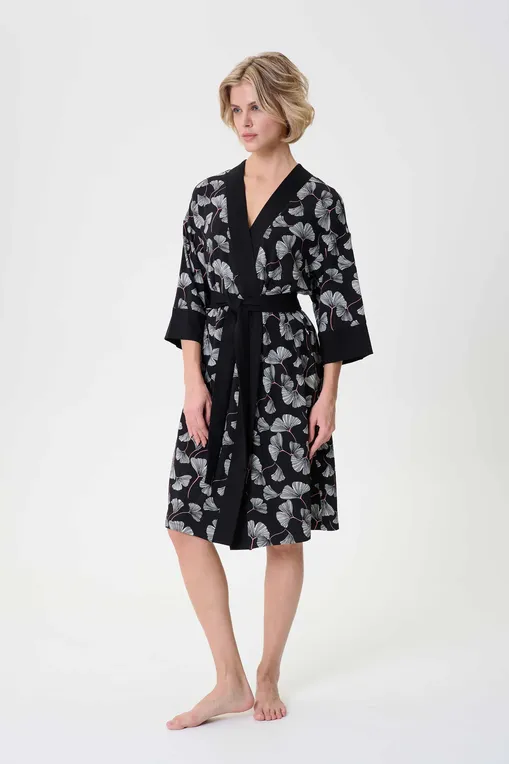 Халаты Petit Pas 101174 black print