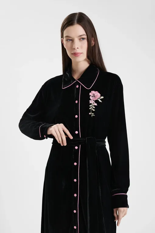 Халаты TWINSET U&B 242LL2CEE 00006 NERO