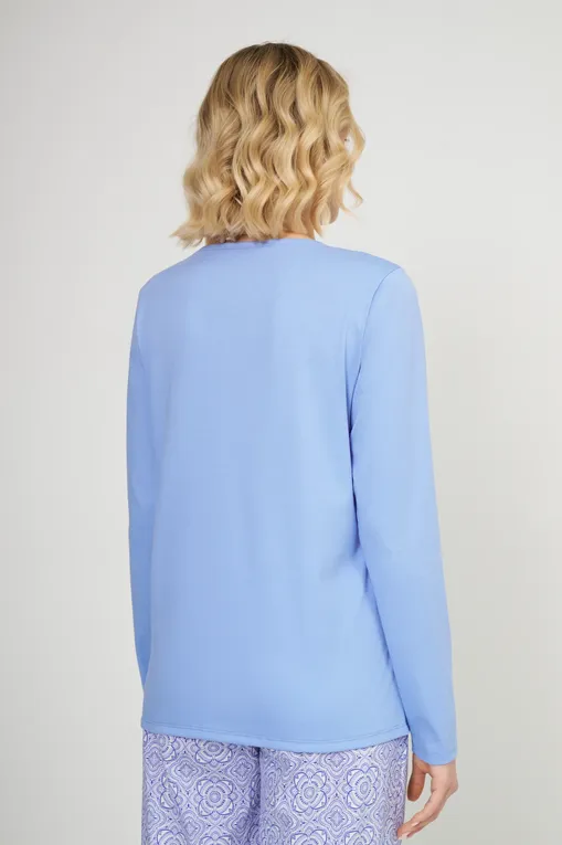 Лонгсливы Calida 15058 399 hydrangea blue