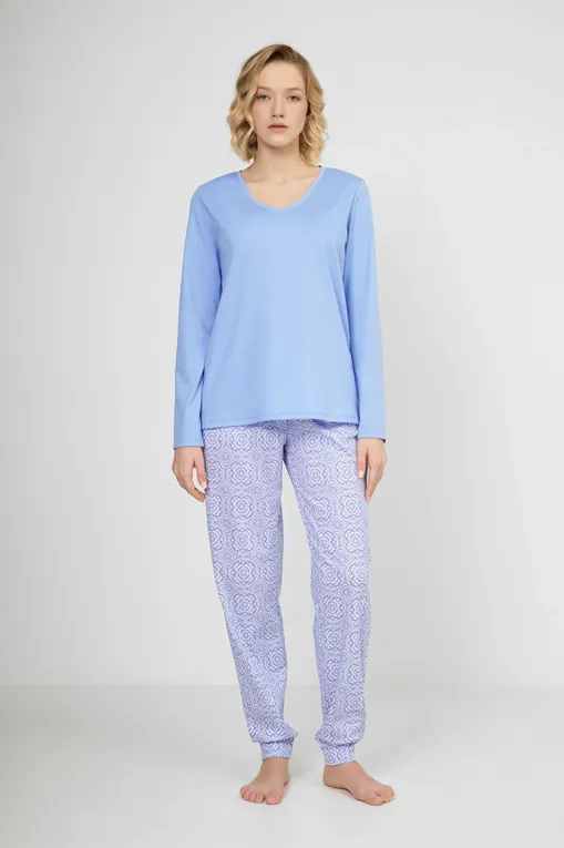 Лонгсливы Calida 15058 399 hydrangea blue