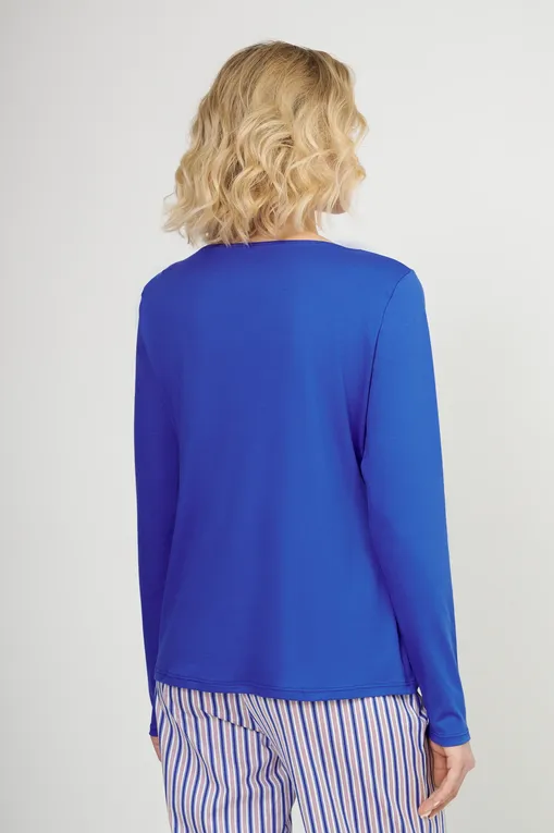 Лонгсливы Calida 15239 455 dazzling blue