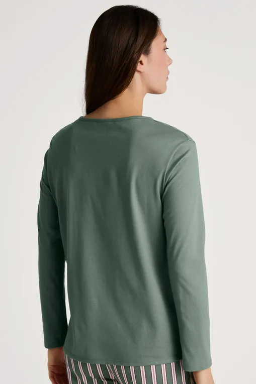 Лонгсливы Calida 15291 618 laurel green