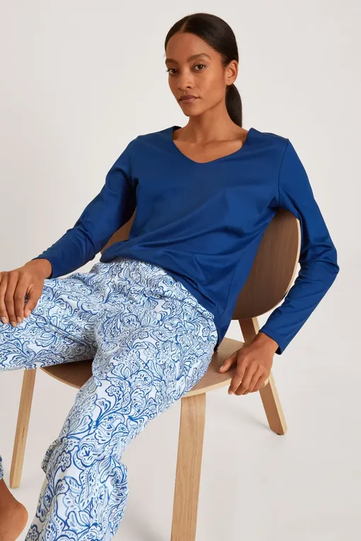 Лонгсливы Calida 15334 409 sodalite blue