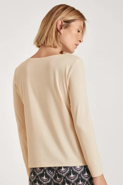 Лонгсливы Calida 15696 821 light macadamia