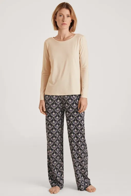 Лонгсливы Calida 15696 821 light macadamia