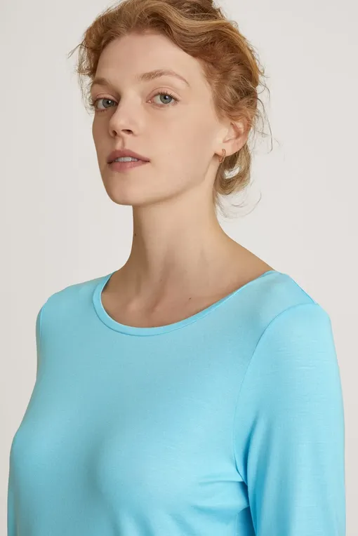 Лонгсливы Calida 15696 565 blue topaz