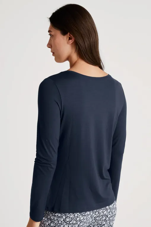 Лонгсливы Calida 15696 488 peacoat blue