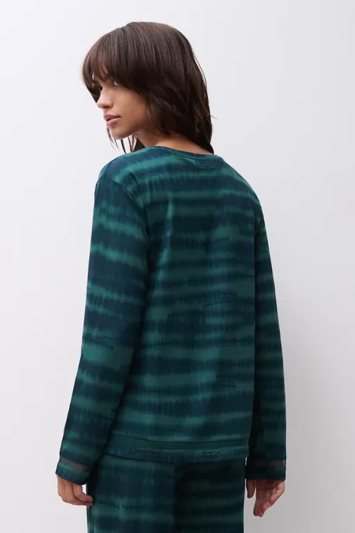 Лонгсливы Chantelle C15UJ0 B31 green shibori print