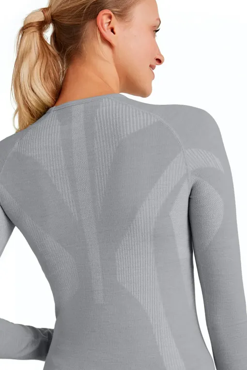 Лонгсливы Falke Ess 33311 3757 grey-heather