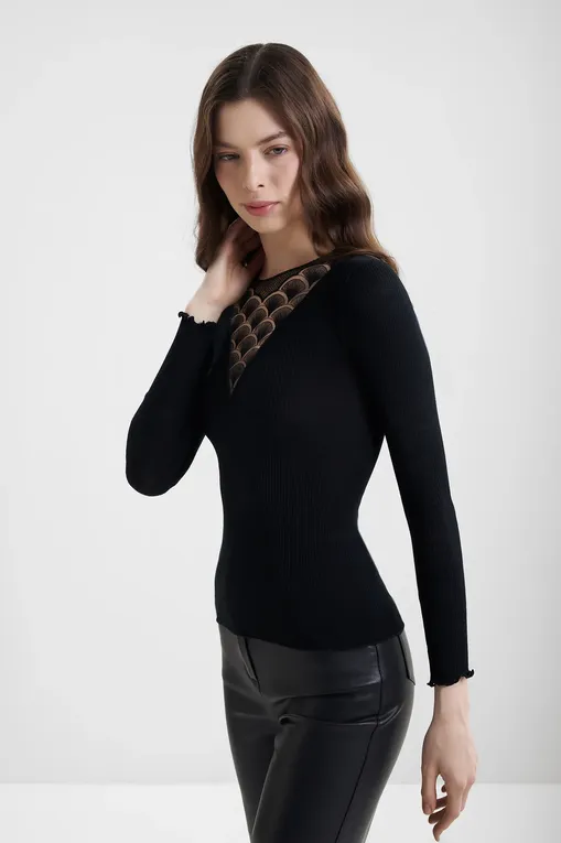 Джемперы Madiva INES ML GIROCOLLO 15 nero