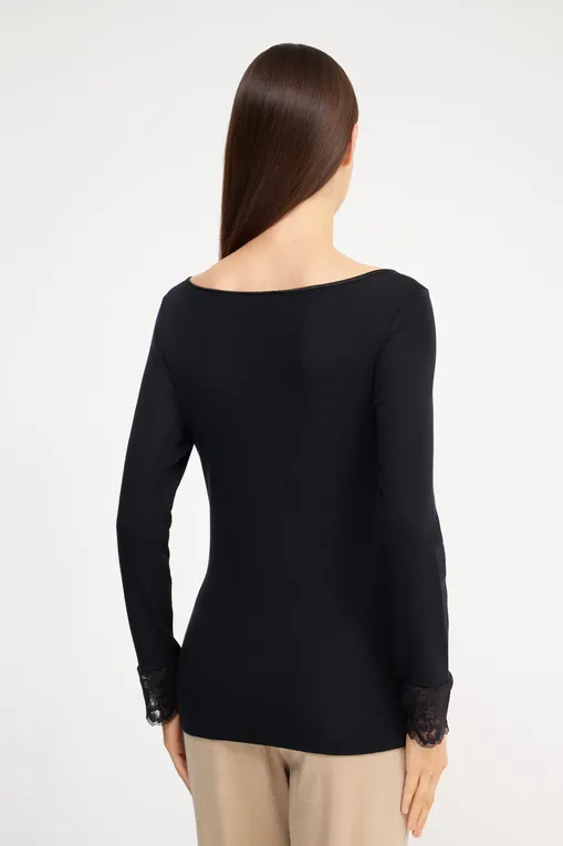 Лонгсливы Madiva TITTI M/L-BARCHETTA 15 nero