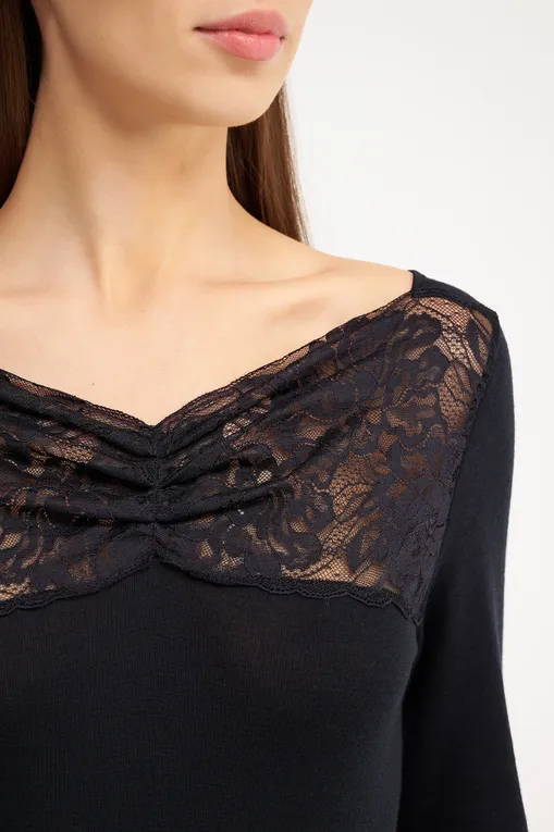 Лонгсливы Madiva TITTI M/L-BARCHETTA 15 nero