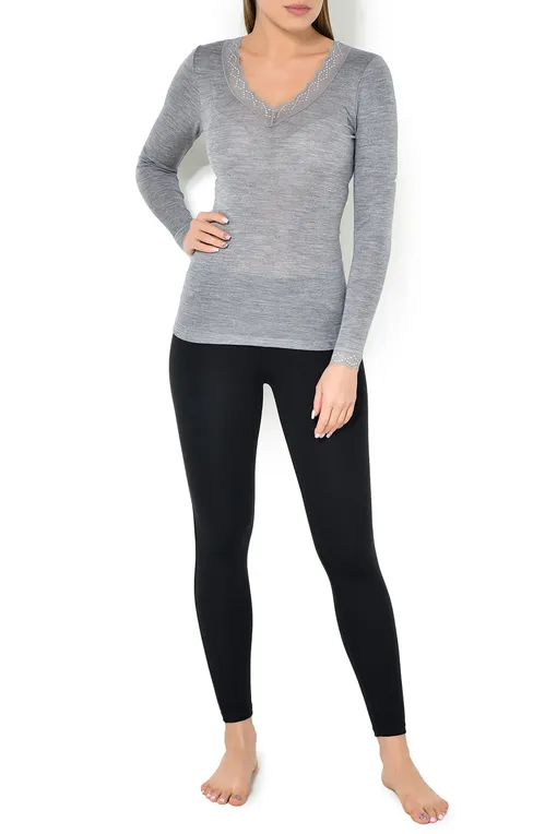 Джемперы Mey 66003 466 mid grey melange