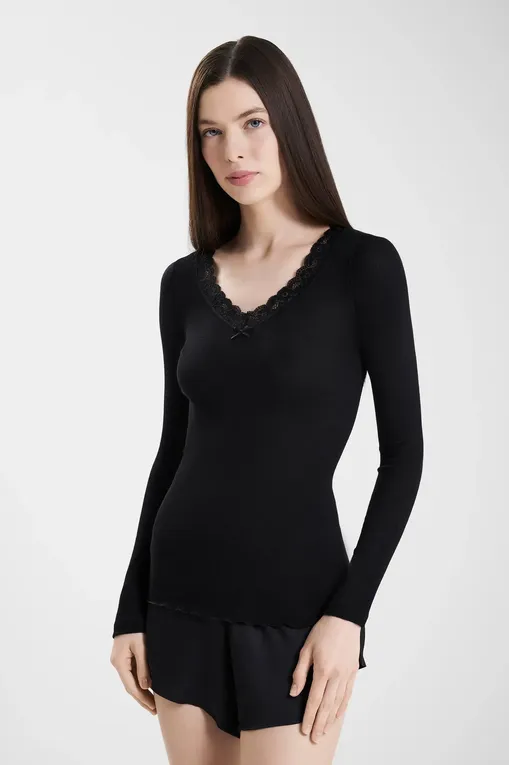 Лонгсливы NINA VON C 29470846 200 black