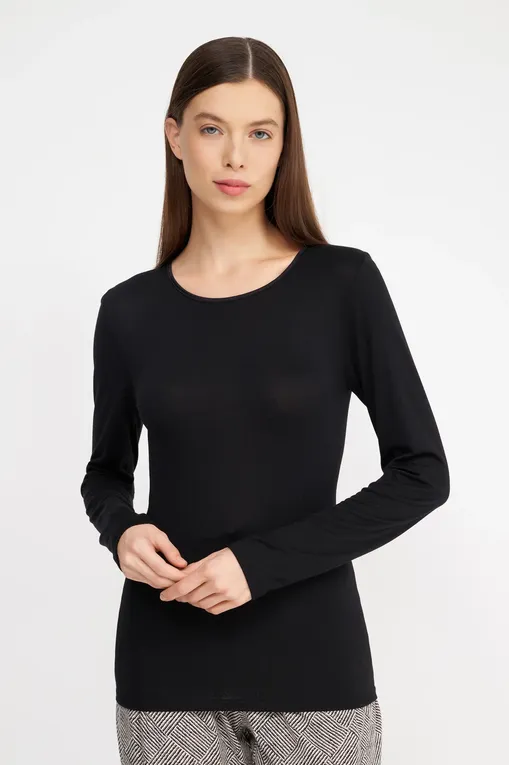 Лонгсливы NINA VON C 88470111 200 black