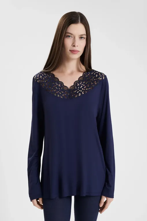 Лонгсливы NINA VON C 897470976 742 nightblue