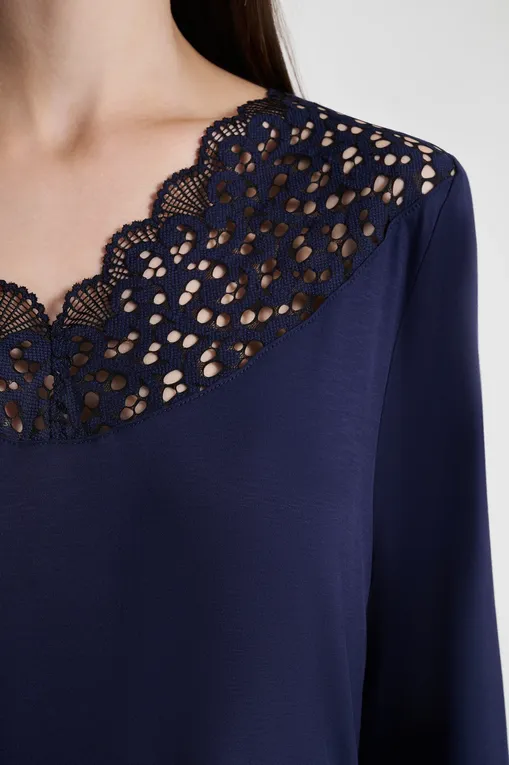 Лонгсливы NINA VON C 897470976 742 nightblue