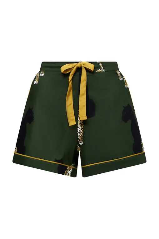 Шорты домашние CYBERJAMMIES 5003 GREEN LEOPARD PRINT