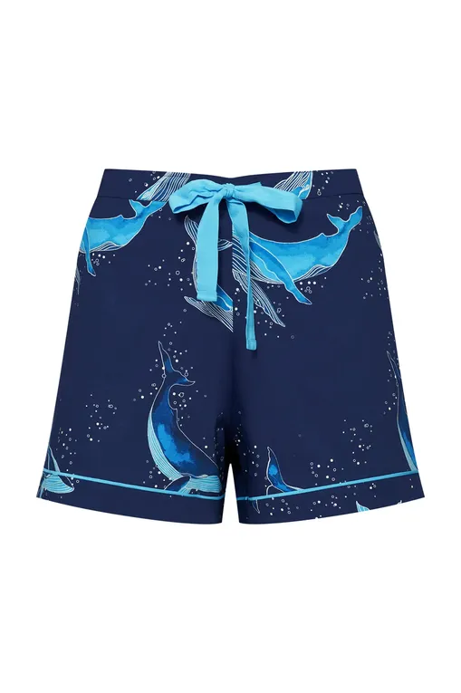 Шорты домашние CYBERJAMMIES 5021 NAVY WHALE PRINT