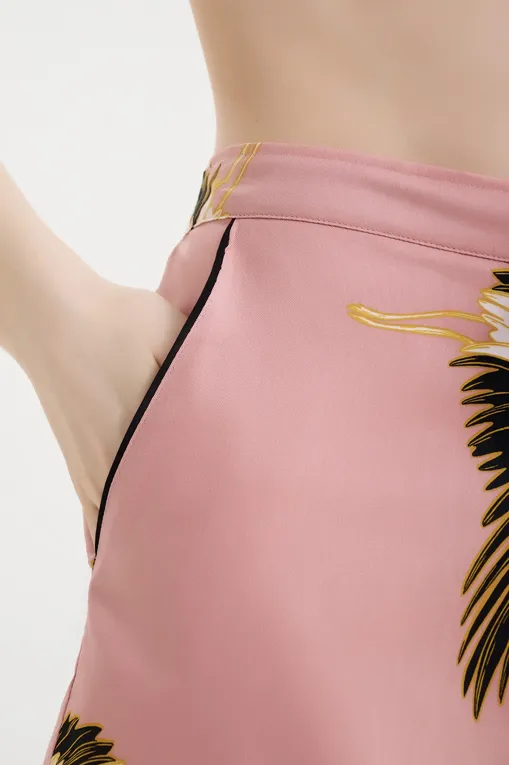 Шорты домашние CYBERJAMMIES 5043 PINK CRANE BIRD PRINT