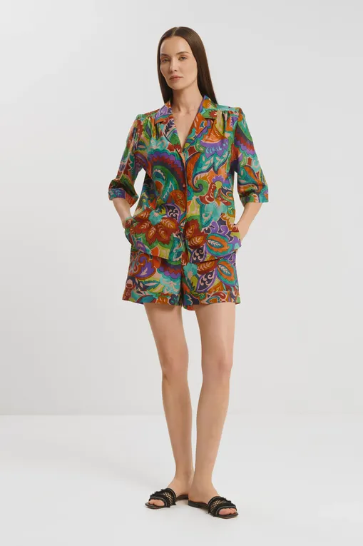 Шорты Marjolaine 3ATH5001 3143 IMP. VERT/JAUNE