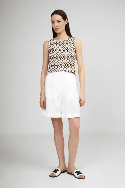 Шорты Max Mara SULTANO 2516141019 007 OPTICAL WHITE