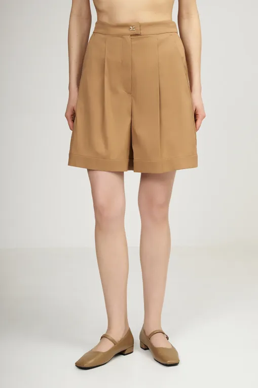 Шорты Max Mara SULTANO 2516141019 002 HAZELNUT BROWN