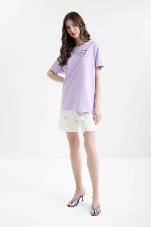 Шорты Mc2 Saint Barth ANN DENIM FLOWERS 10 EMB