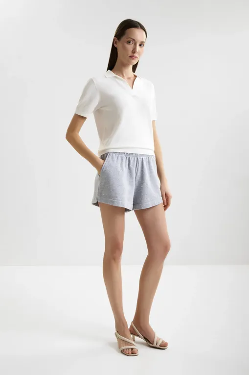 Шорты Mc2 Saint Barth CATE SB 15ML ALL OVER STRASS EMB