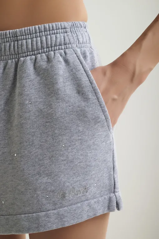 Шорты Mc2 Saint Barth CATE SB 15ML ALL OVER STRASS EMB