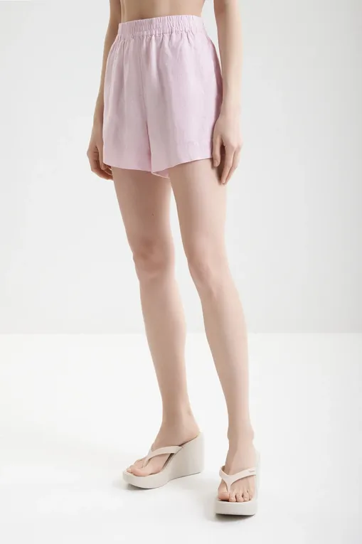 Шорты Mc2 Saint Barth MEAVE_LI LINEN 21H POWDER PINK