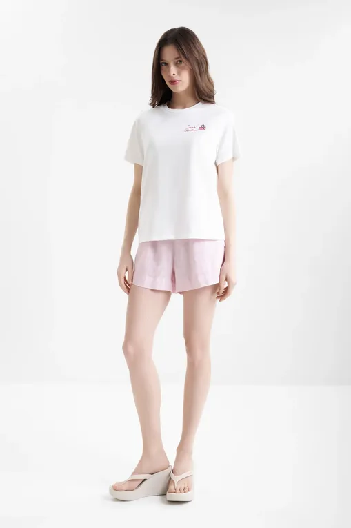 Шорты Mc2 Saint Barth MEAVE_LI LINEN 21H POWDER PINK