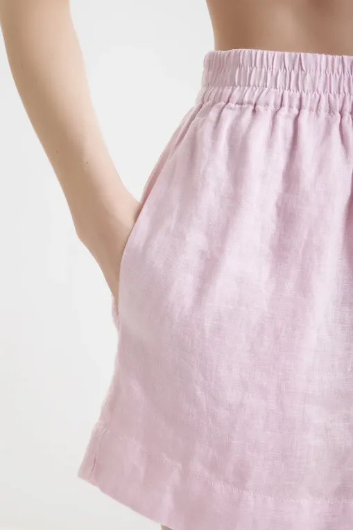 Шорты Mc2 Saint Barth MEAVE_LI LINEN 21H POWDER PINK