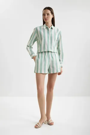 Mc2 Saint Barth MEAVE_PL LINEN STRIPES POP V 5310