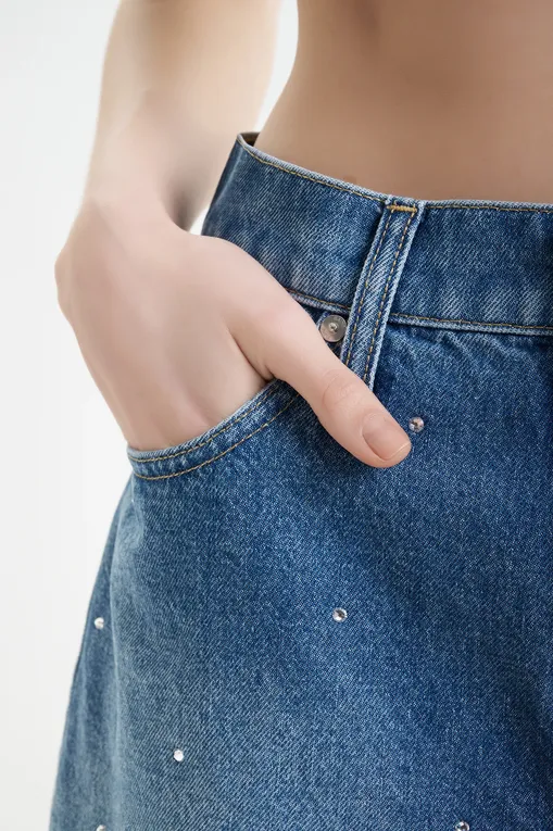 Шорты Mc2 Saint Barth MUSA DENIM M STRASS 30