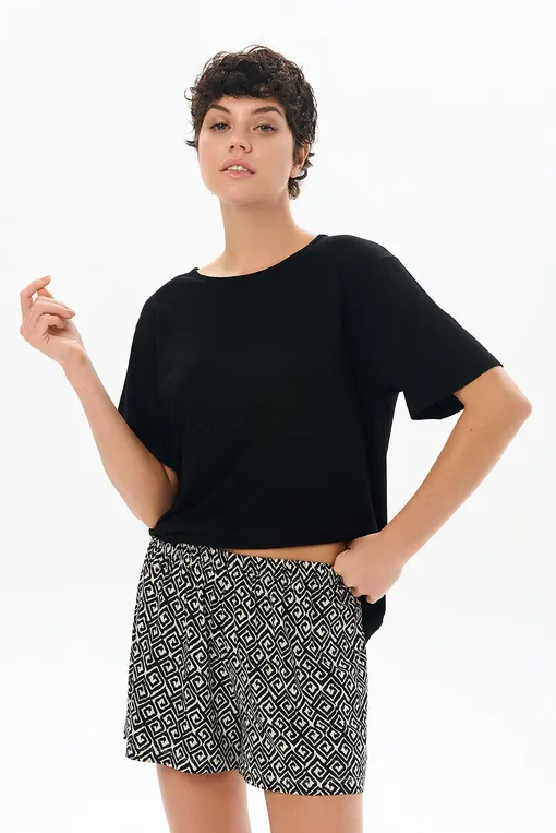 Шорты домашние Petit Pas 101117 print geometry