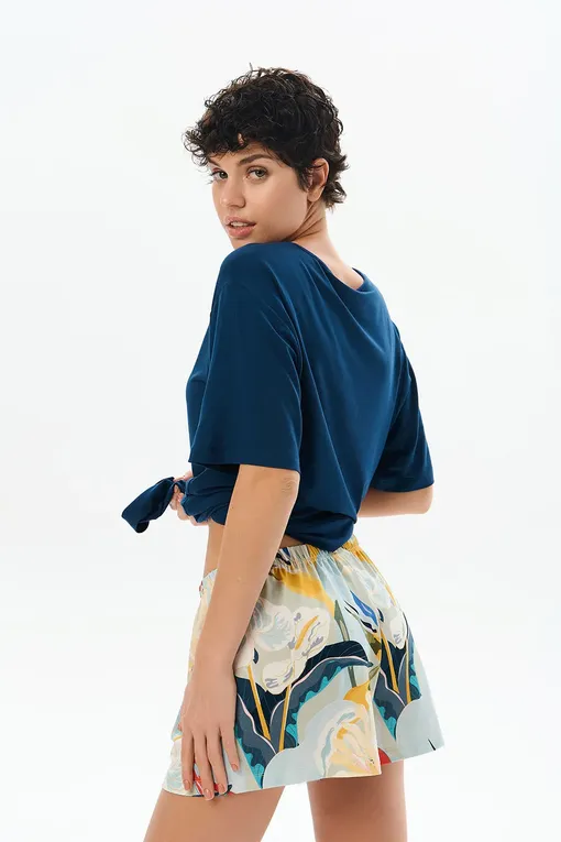 Шорты домашние Petit Pas 101117 print flowers