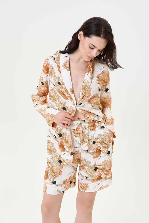 Шорты домашние Petit Pas 101161 beige print