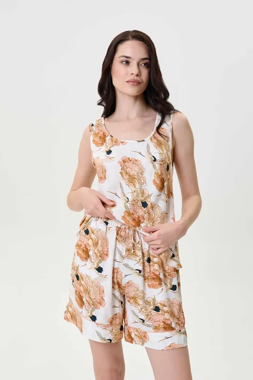 Шорты домашние Petit Pas 101161 beige print