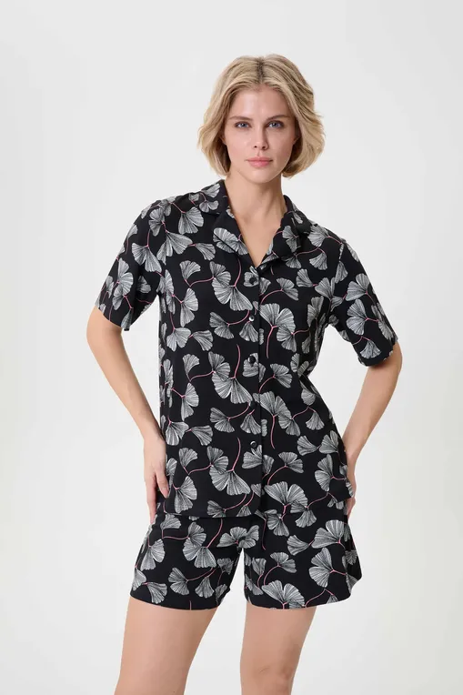 Шорты домашние Petit Pas 101173 black print