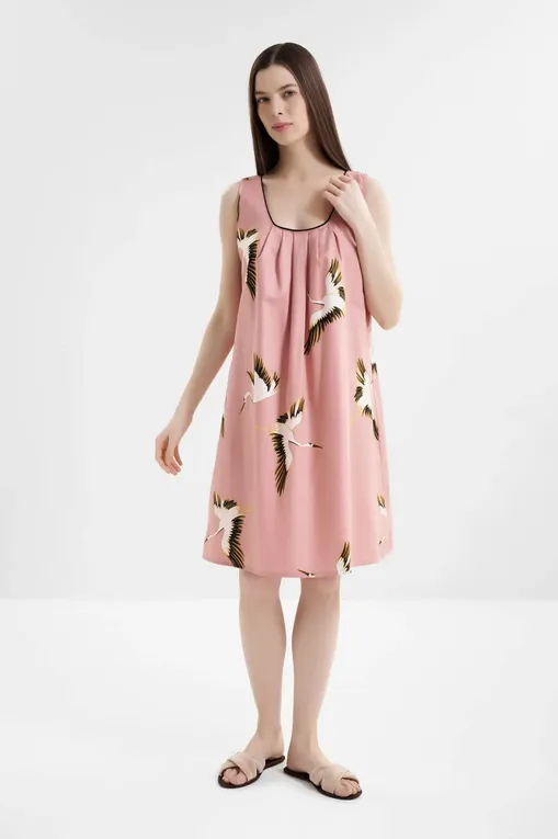 Сорочки CYBERJAMMIES 5044 PINK CRANE BIRD PRINT