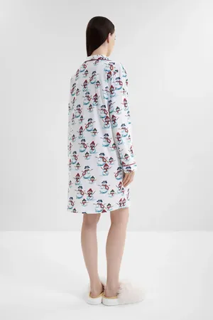 CYBERJAMMIES 5138 RED SNOWMAN PRINTED JERSEY