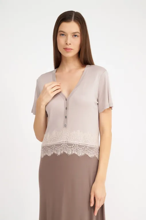 Сорочки Free Voogue 224105 141 BICOLOR TAUPE/CIOCCOLATO