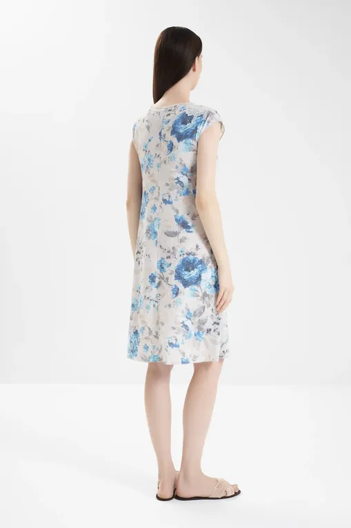 Сорочки Gianantonio A. Paladini W55NC01/S NORMA/S 660 FIORE DENIM/P.BEIGE