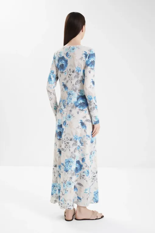 Сорочки Gianantonio A. Paladini W55NC02/L NOEMI/L 660 FIORE DENIM/P.BEIGE