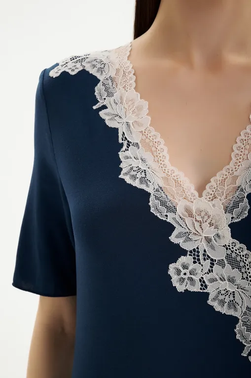 Сорочки Gianantonio A. Paladini W55SC07/L SERAFINA_MC/L 791 DENIM/P.CORDA